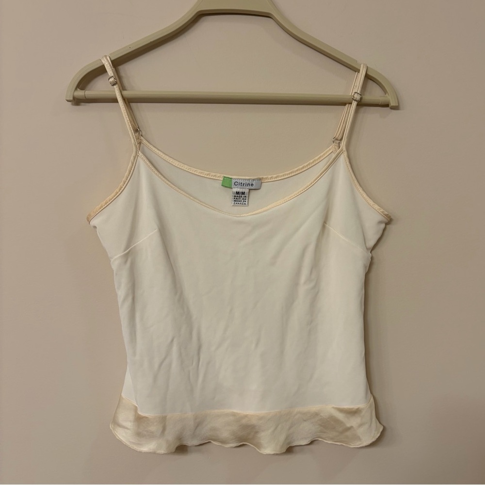 Women’s medium slip cami tank Citrine